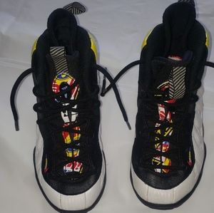 Nike Little Posite One (PS) Sneakers Sz 12C Unisex White DJ5798-100 Preschool